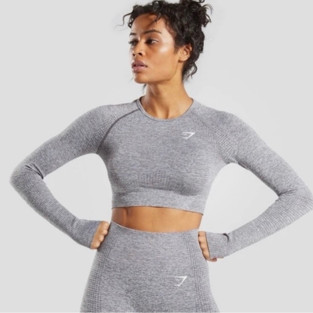 Gymshark Vital Seamless Gray long sleeve Top